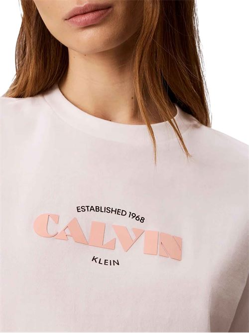 T-shirt con logo gommato Calvin Klein Jeans | LV047G807GYAF